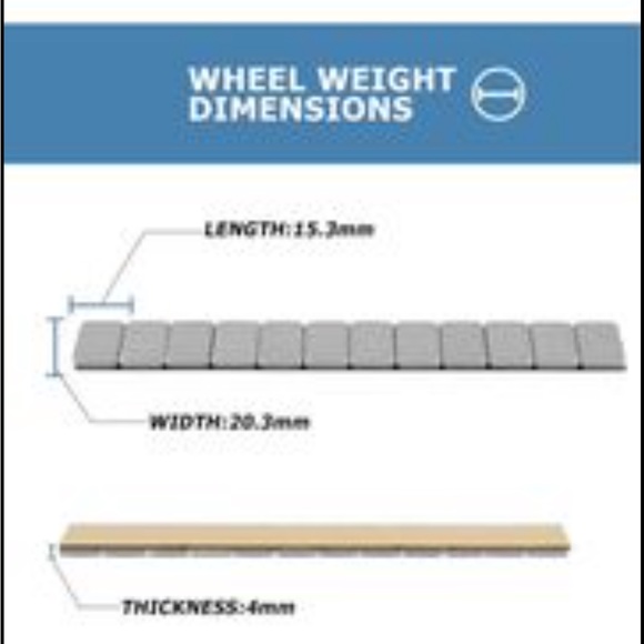 ๐ฅ1/4 Oz Gray Adhesive Backed Wheel Weights - Picture 4 of 8
